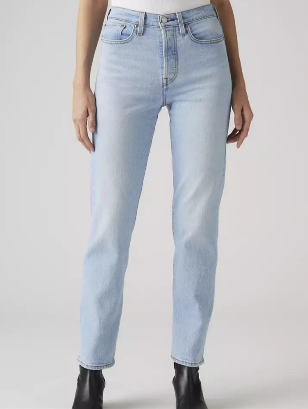 Levi's Wedgie Straight Blue Washed Jeans